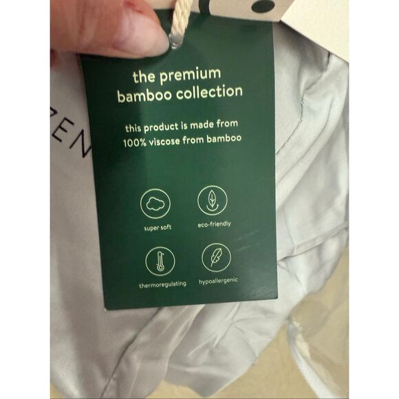 NWT Sunday Citizen Snug Comforter - Bamboo - King/Cali King w/ Bonus Bamboo Euro - Picture 12 of 12